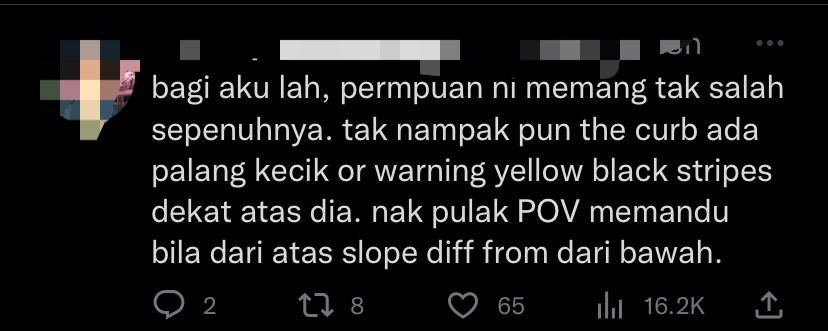 M'sian teen drives perodua axia onto divider while leaving carpark, says she didn't notice it at all | weirdkaya