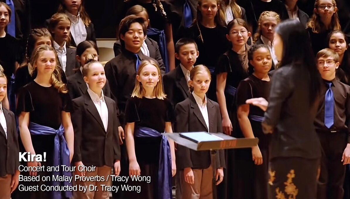 Us-based children's chorale which was fully done in bahasa malaysia