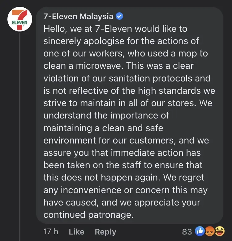 7-eleven apologises