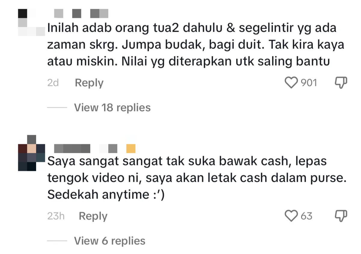 Kind m'sian gifts cash to p-hailing rider's kid, netizens touched comment 2