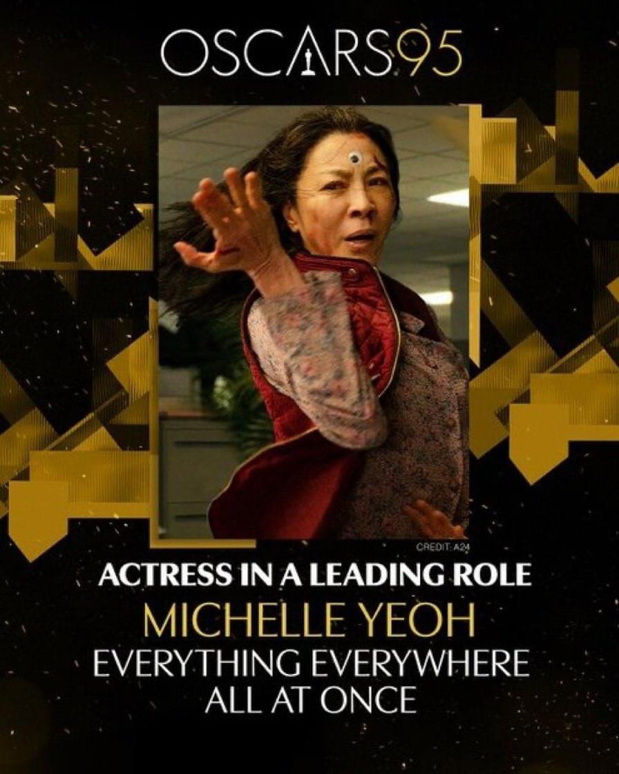 Michelle yeoh wins best actress award at oscar