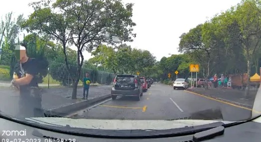 M'sian woman forces man out who ‘choped’ parking spot with his body