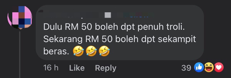 M'sian man's dramatic reaction to paying over rm50 for rice & tissue leaves netizens in stitches comment 2