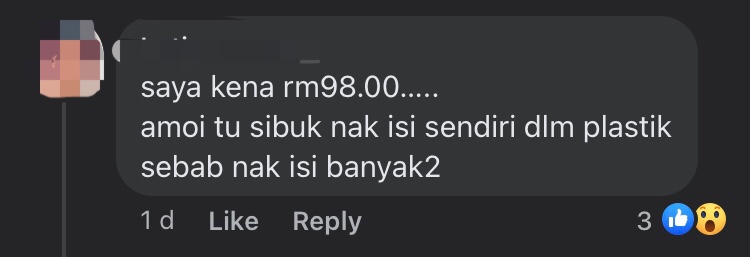 M'sian woman stunned after she was told to pay rm40 for pack of gummies comment 2