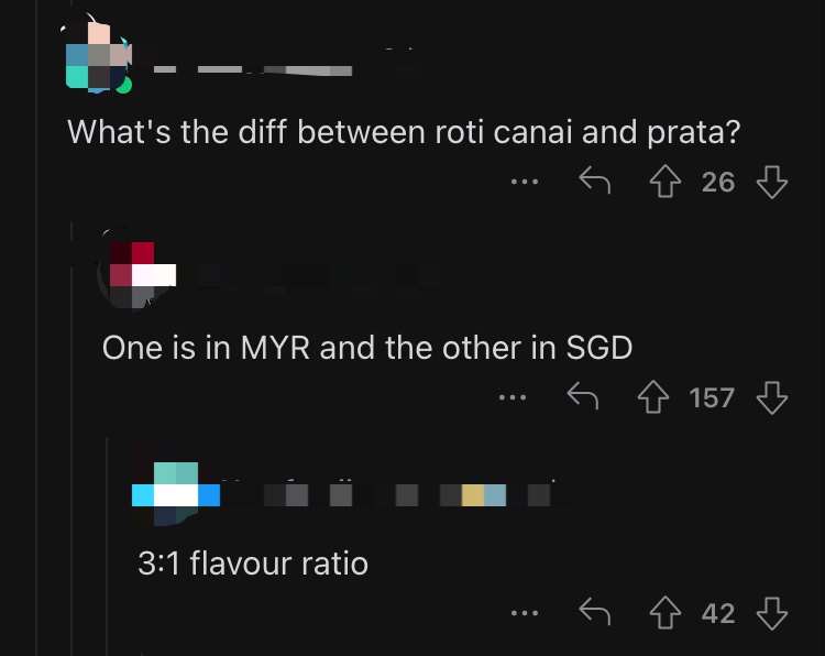 Difference between roti canai & roti prata reddit comment
