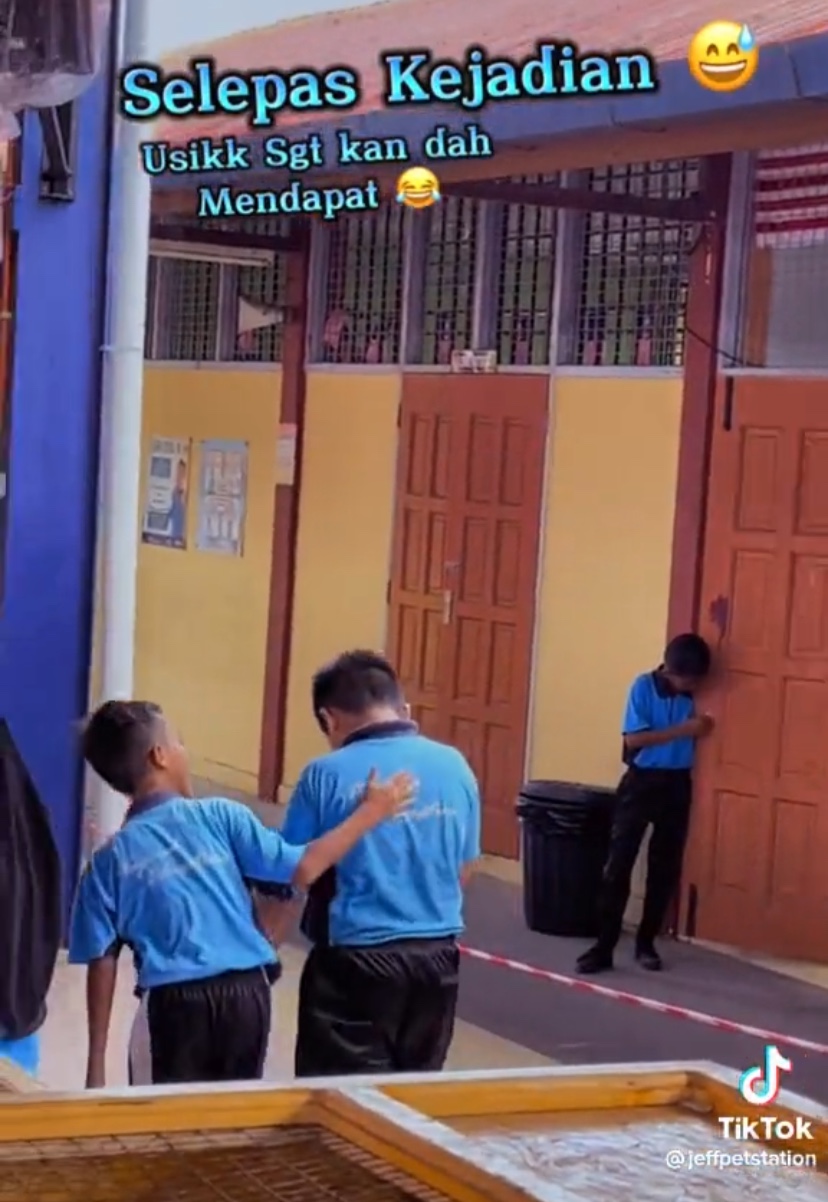M'sian schoolboy tries to be cheeky with parrot, cries after he gets pecked