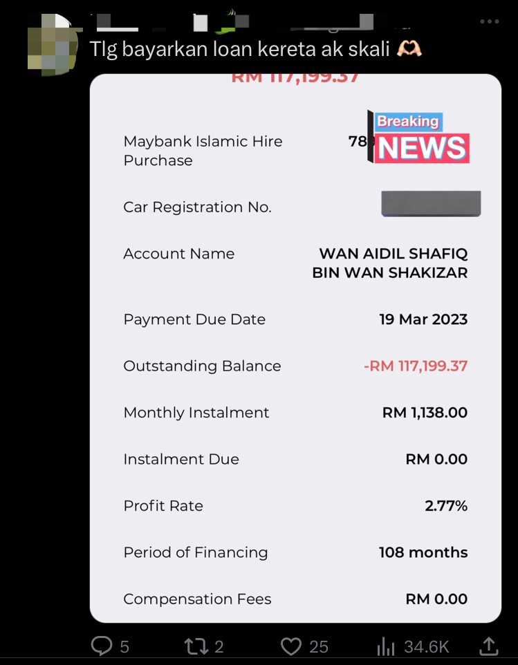 M'sian couple begs public's help in paying rm2700 credit card debt, netizens tell them to get a job instead comment 4