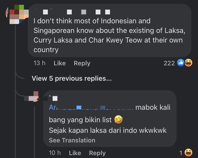 M'sians outraged after tasteatlas labels laksa as indonesian & char koay teow as s'porean comment 1