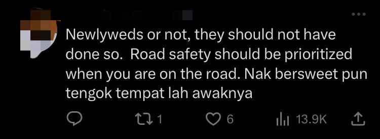 M'sian woman seen resting head on myvi driver's lap, sparks debate among netizens comment 1