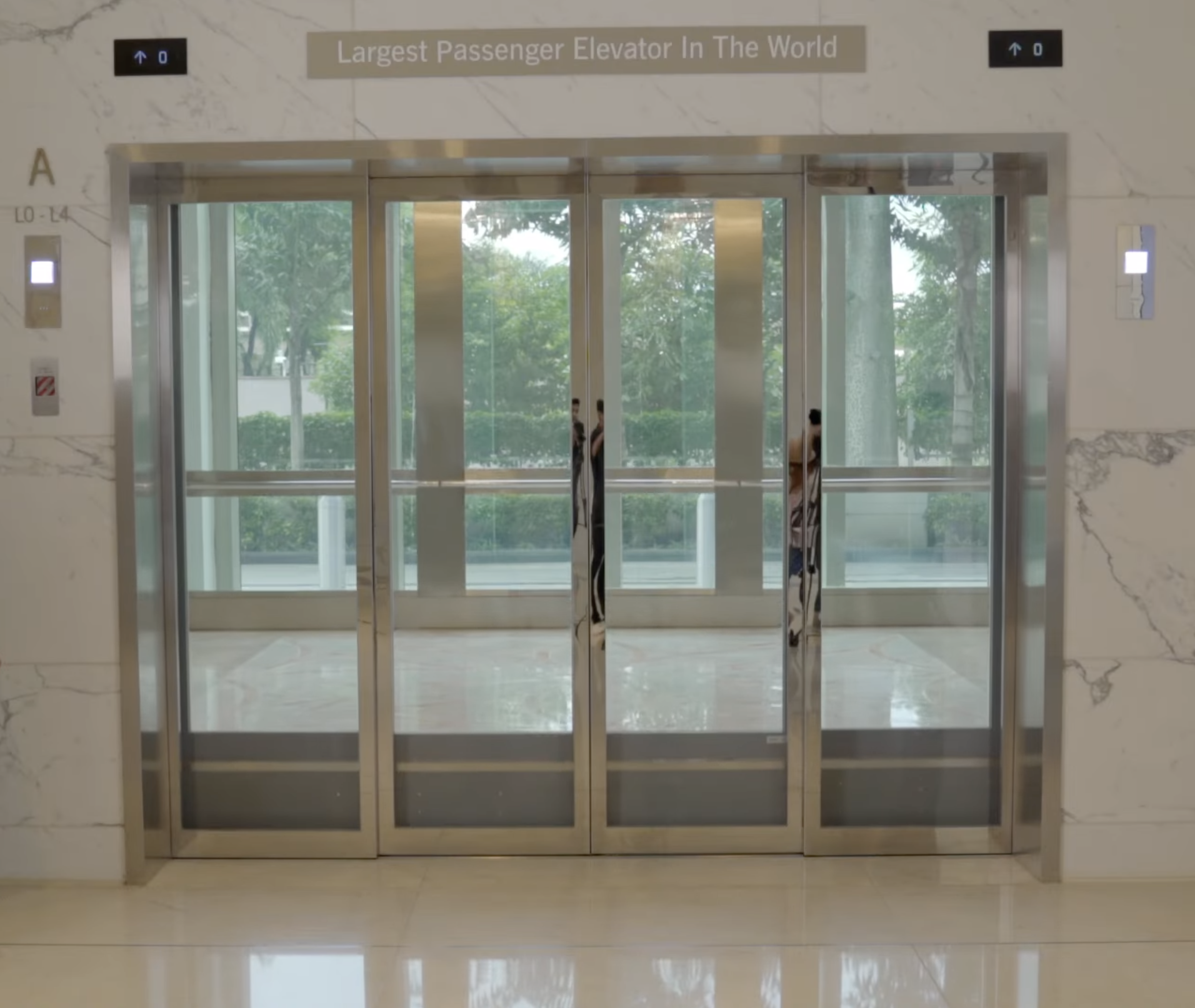 Largest passenger elevator in the world