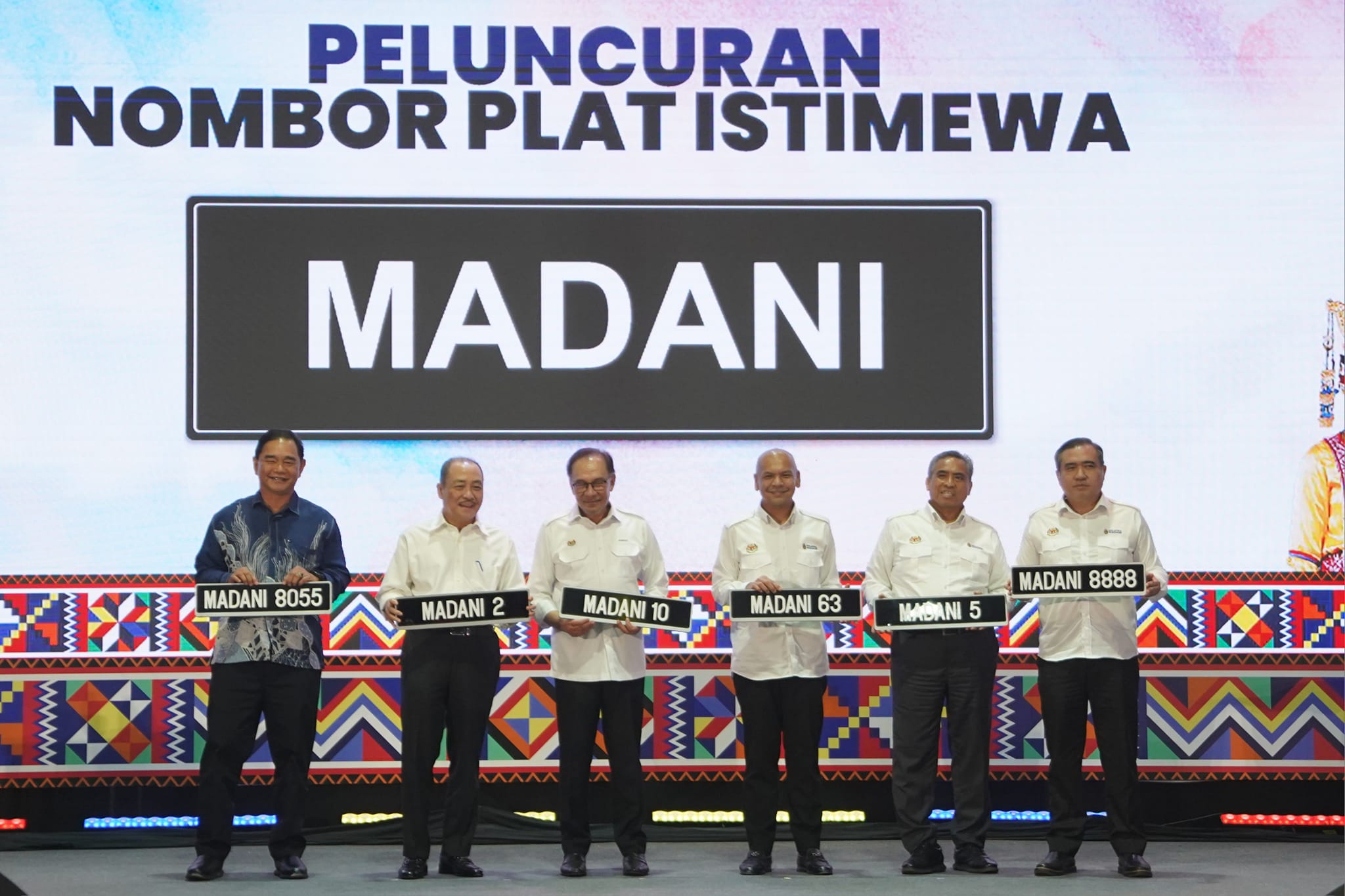 Launch of madani car plate numbers