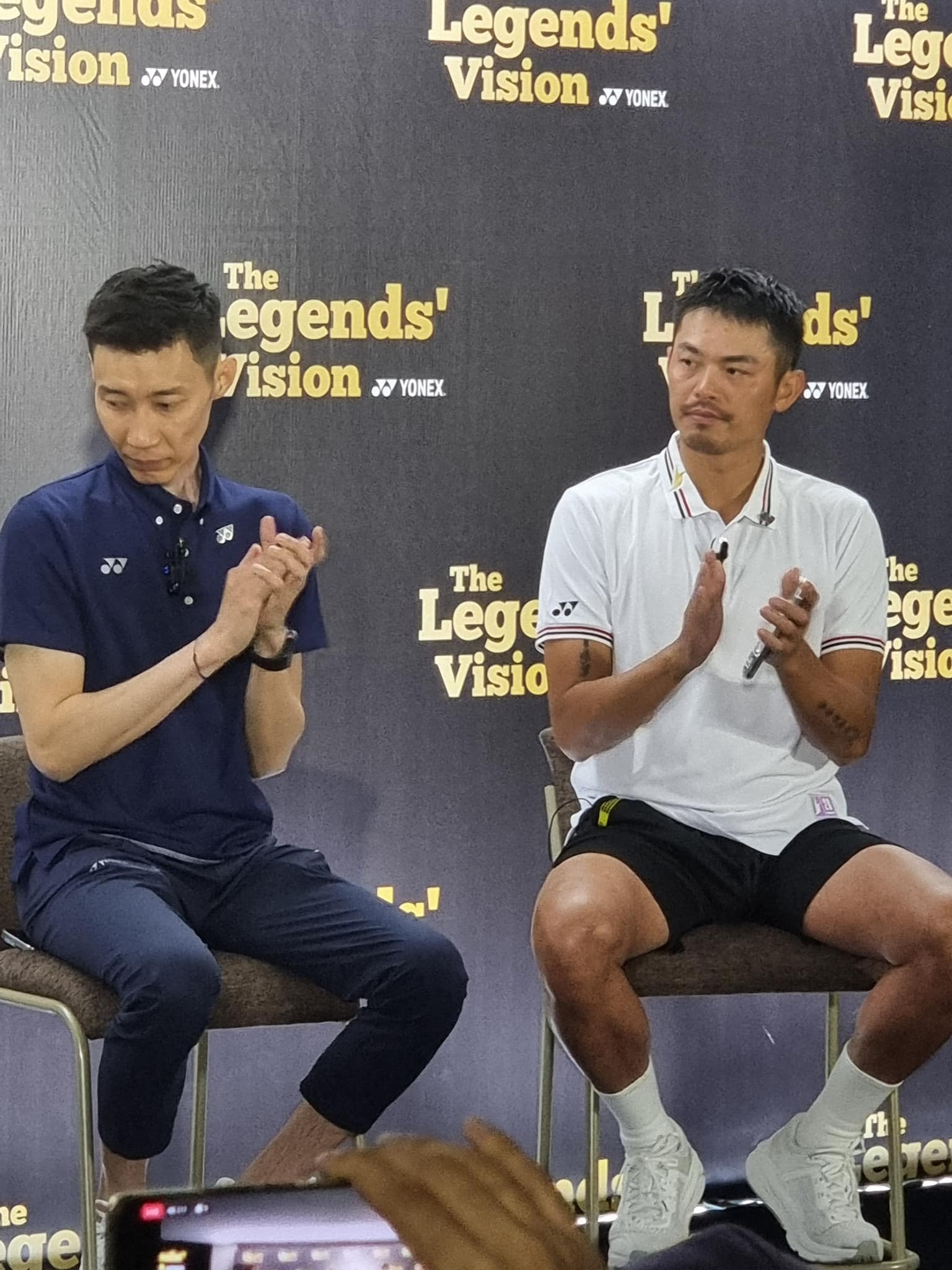 Lee chong wei & lin dan at the legends' vision