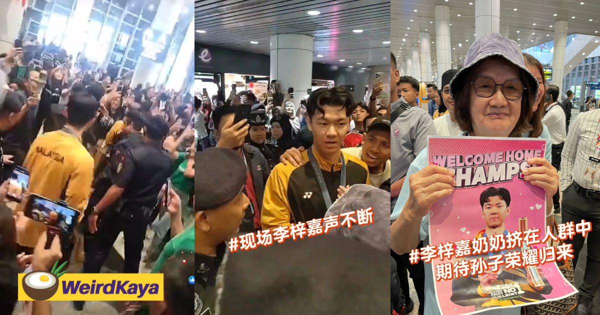 Lee Zii Jia Welcomed Home With Huge Crowd & Cheers Upon Touching Down In M'sia