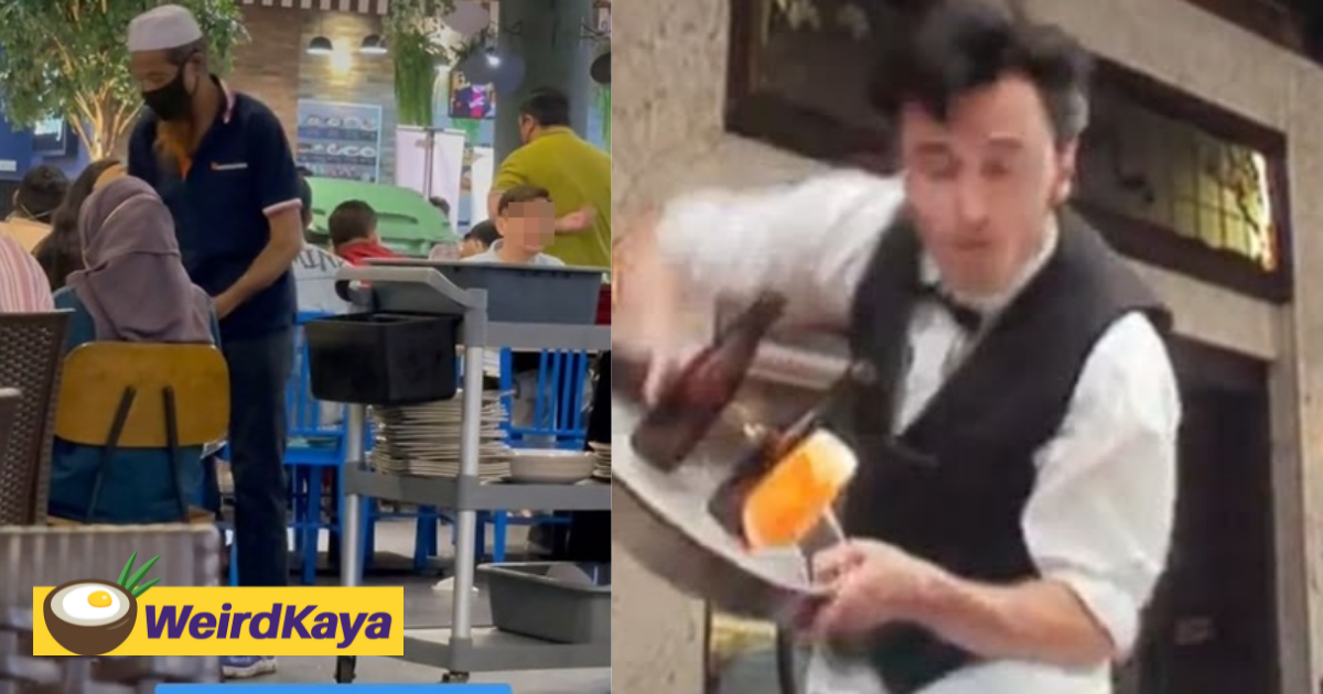 Man cusses foreign waiter out who accidentally dirtied his baju melayu | weirdkaya