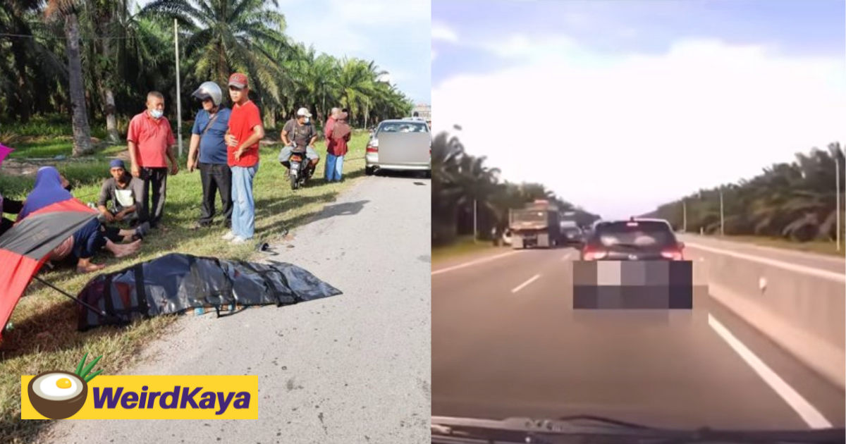 [video] 2 motorists killed after getting hit by lorry while changing tyre | weirdkaya