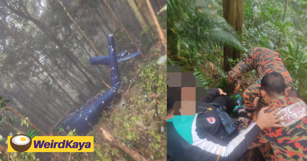 [updated] helicopter carrying health officials has crashed in cameron highlands | weirdkaya