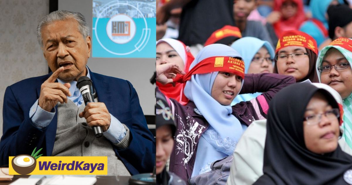 Mahathir claims malays in m'sia will be like s'pore if they're poor & forced to 