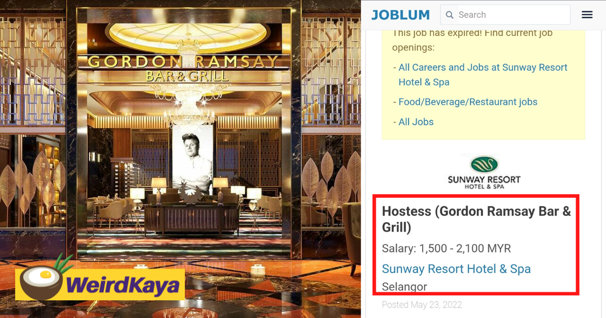 Gordon ramsay bar & grill restaurant at sunway resort accused of paying only rm1,500 in wages | weirdkaya