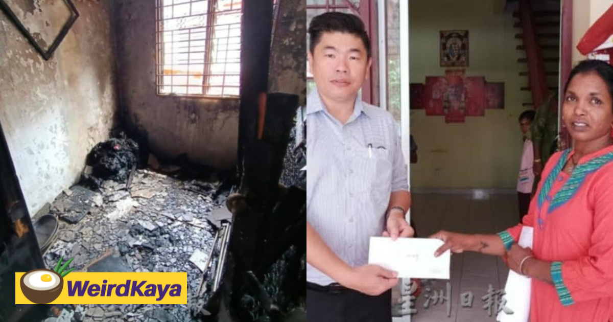 Single mother's family loses everything in a sudden fire on deepavali eve | weirdkaya