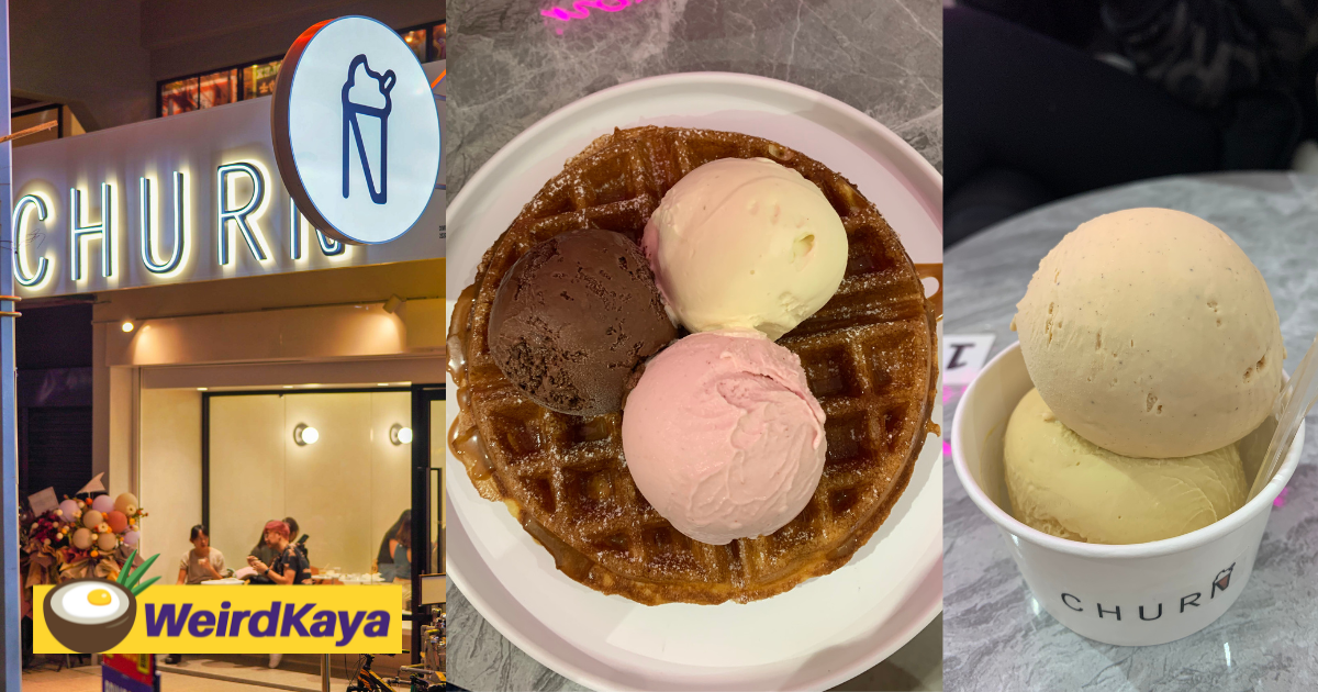 I spent rm55. 50 on ice cream and waffles at damansara uptown's churn. Was it worth the price? | weirdkaya
