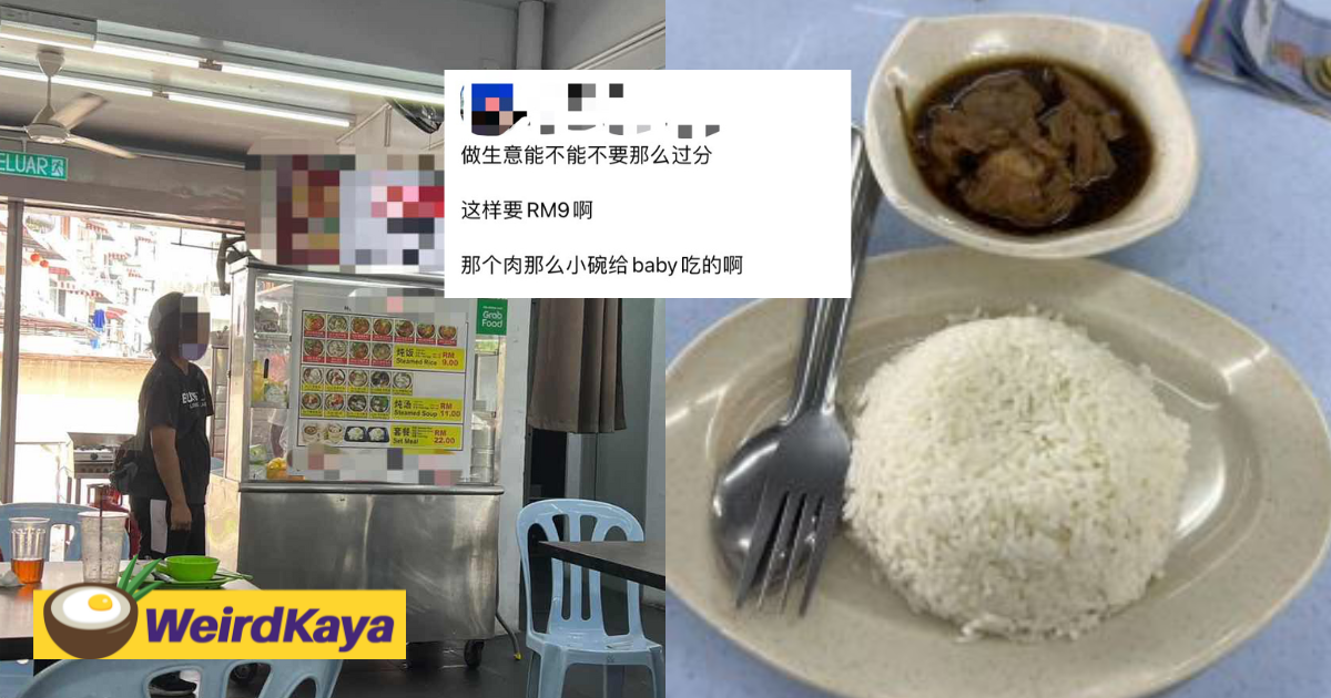 M'sian Woman Infuriated By Super Small Portion Of RM9 Meal