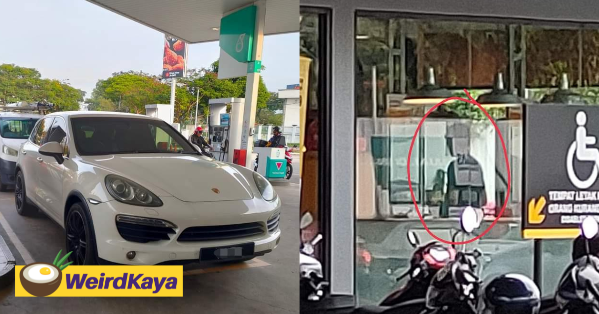 M'sian porsche driver leaves car at petrol pump to buy mcdonald's, gets bashed by netizens | weirdkaya
