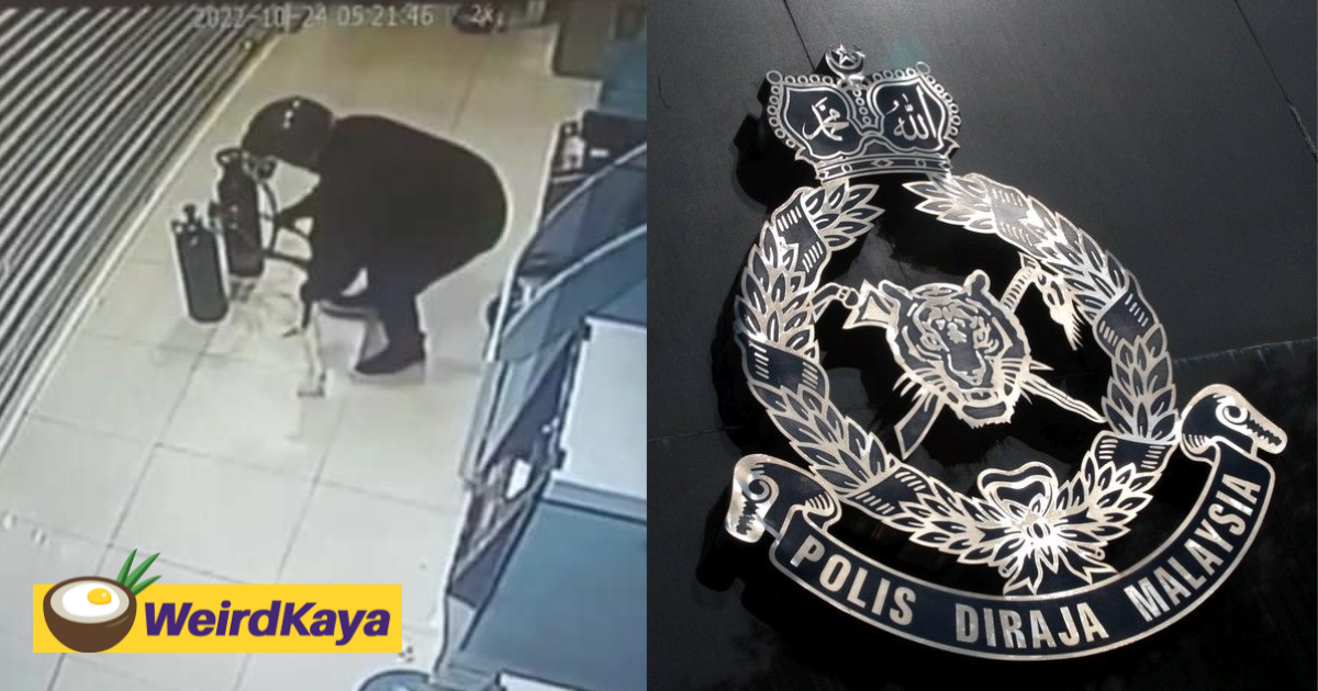 M'sian man tries to break atm to pay loan sharks, gets arrested instead | weirdkaya