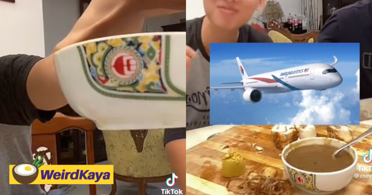 M'sian tiktoker reveals his grandma took home a bowl from malaysia airlines as a 