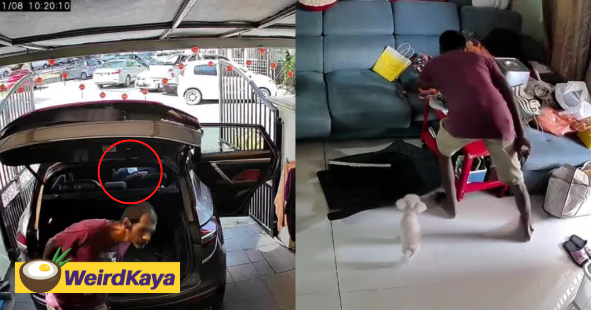 Thief breaks into m'sian man's home & steals rm7,000 phone while he was cleaning his car | weirdkaya