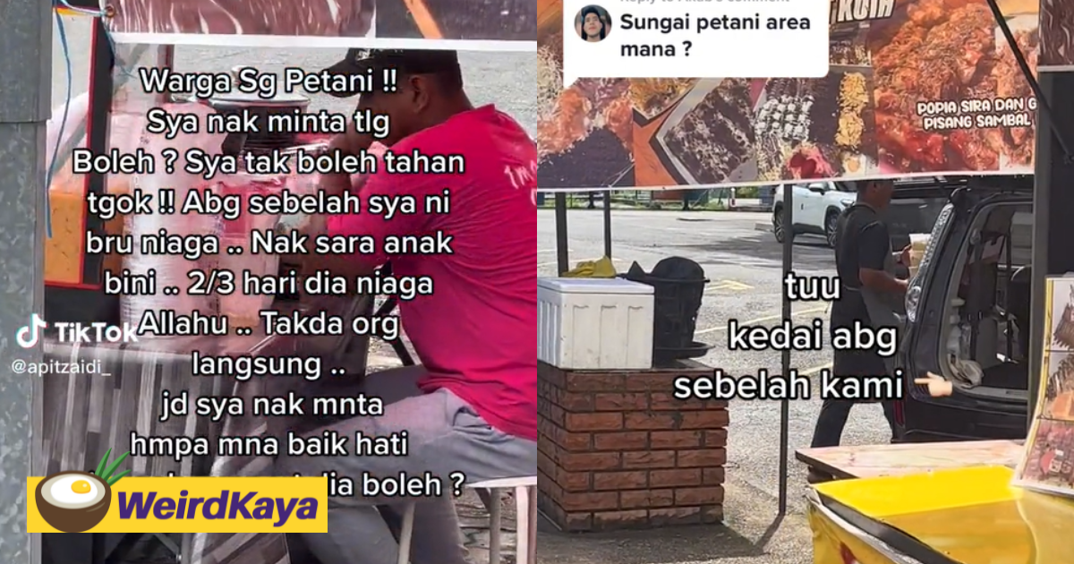 Sungai petani hawker requests m'sians to help fellow hawker who had poor business | weirdkaya