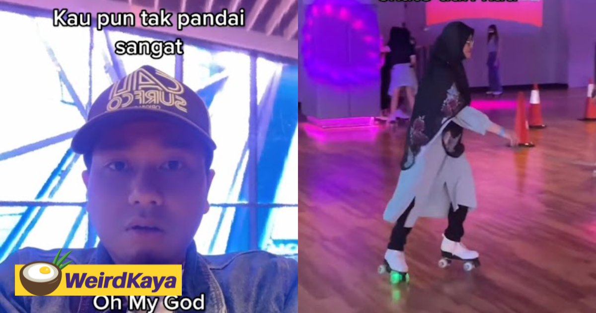 62yo m'sian makcik shows off roller skating skills, wows netizens | weirdkaya