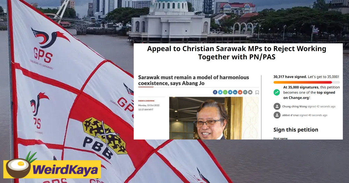 Over 30k signatures gathered for petition urging sarawak christian mps not to work with pn | weirdkaya