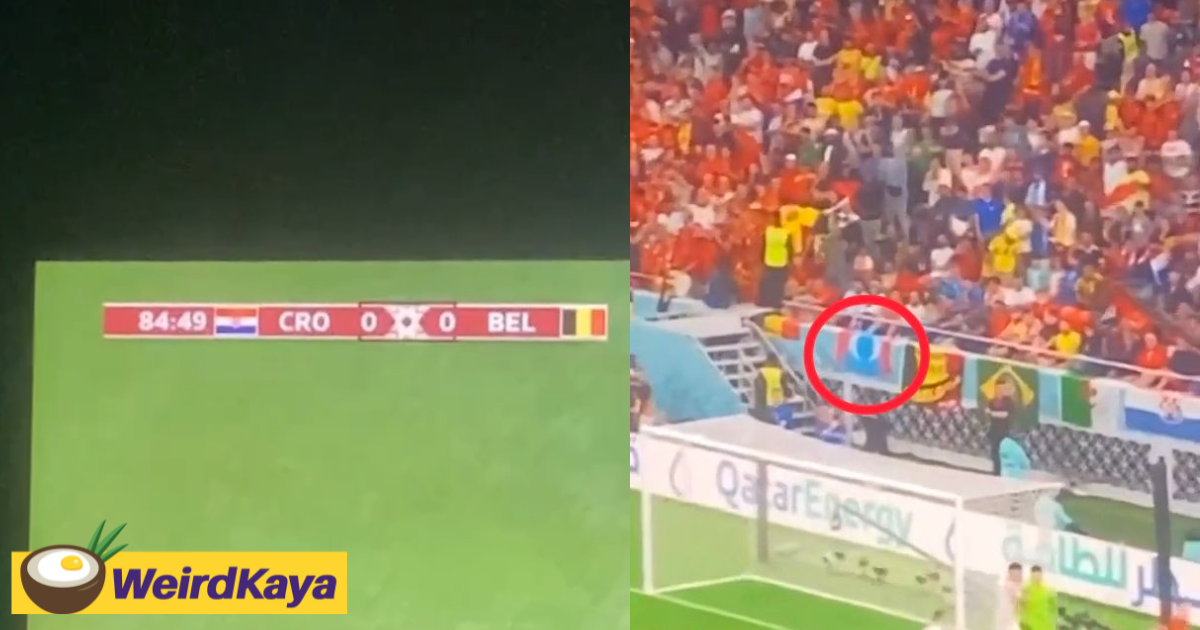Pkr flag appears at fifa world cup's front-row seat | weirdkaya