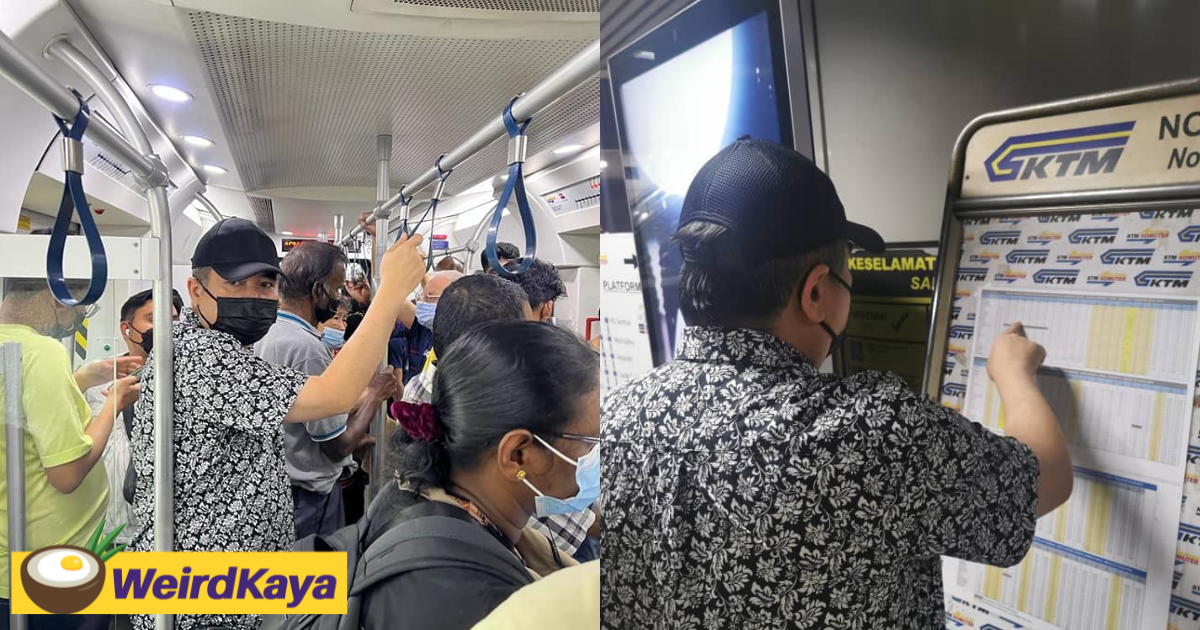 Transport minister anthony loke goes undercover again, this time at ktm komuter | weirdkaya