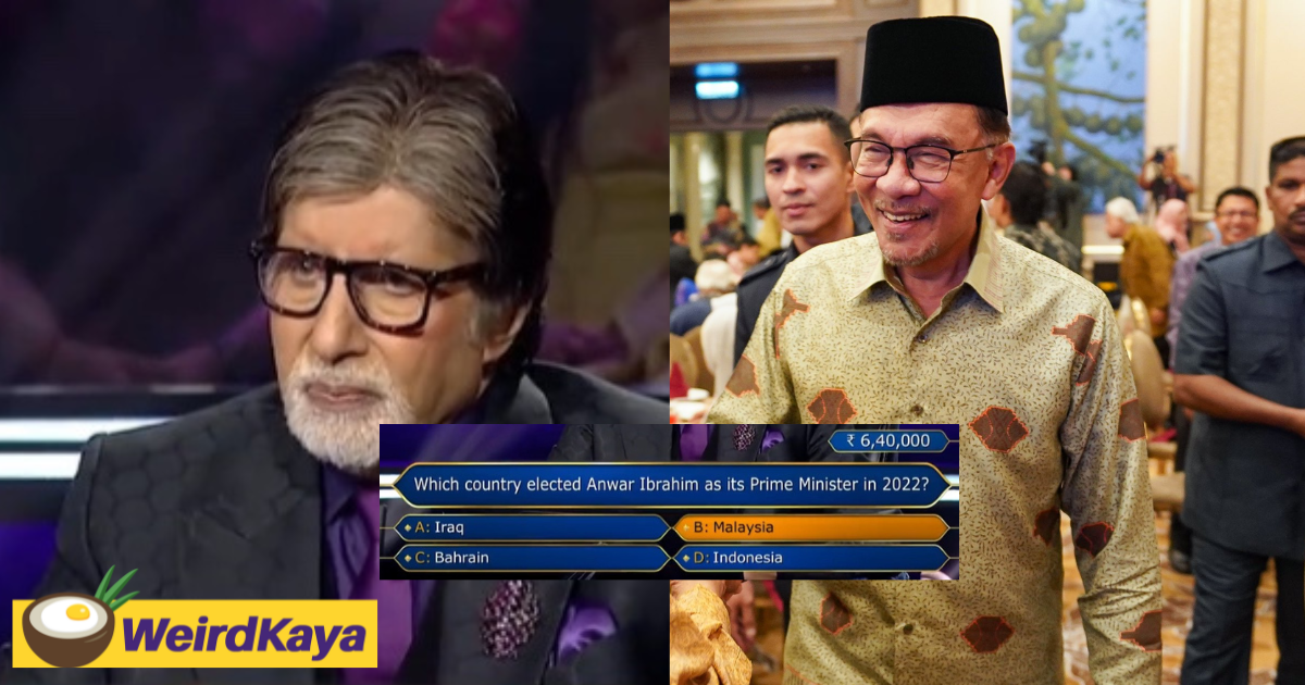 Man wins rm34,000 after answering question about anwar on india's 'who wants to be a millionaire' | weirdkaya
