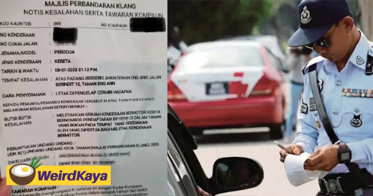 30 m’sian drivers park at field to support kids' taekwondo match, get slapped with rm1,000 fine by mpk | weirdkaya
