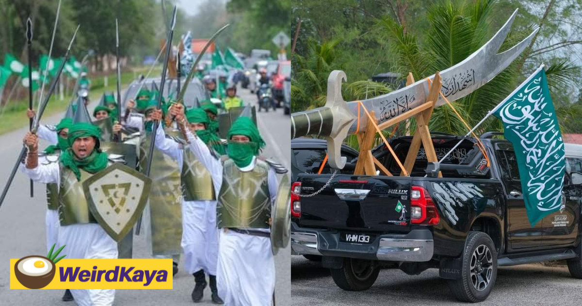 Photos of pas youth members dressing up as warriors in t’gganu raises concern among m’sians | weirdkaya