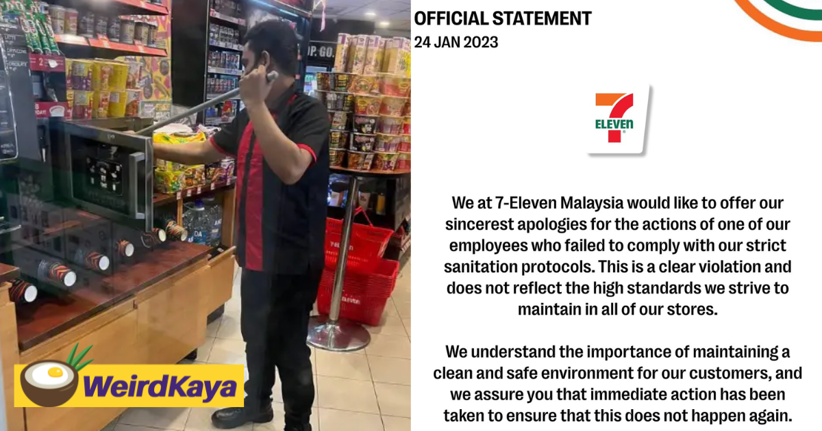 7-eleven staff who cleaned microwave with a mop has been fired | weirdkaya