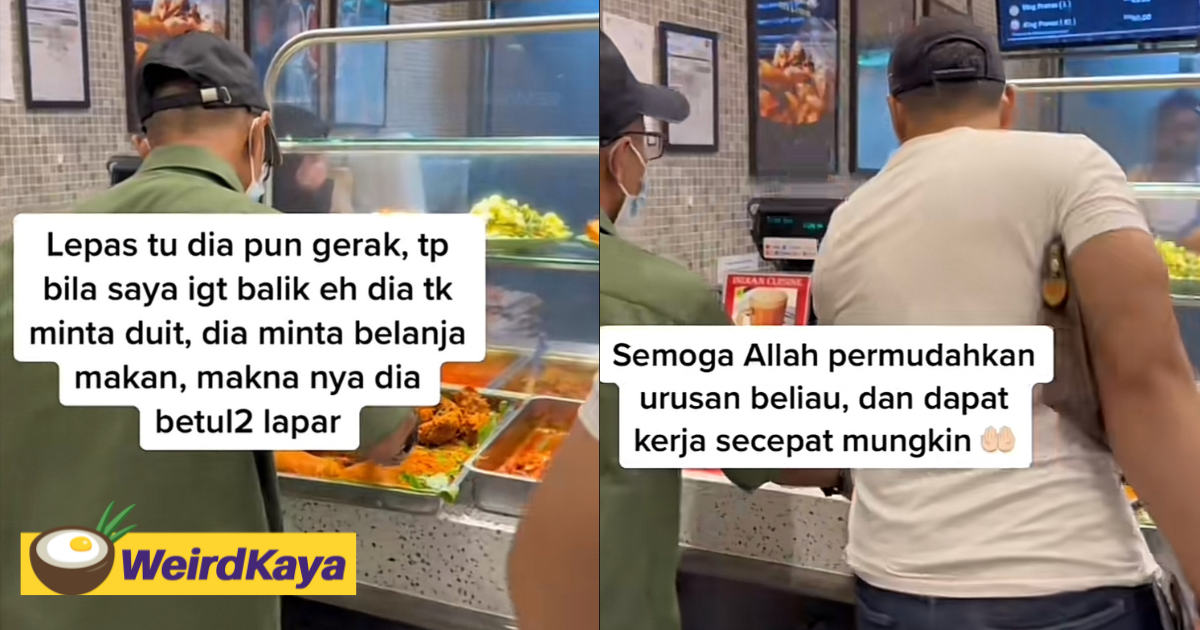Kind m'sian man treats jobless man who only had rm10 to a meal at pavilion kl | weirdkaya