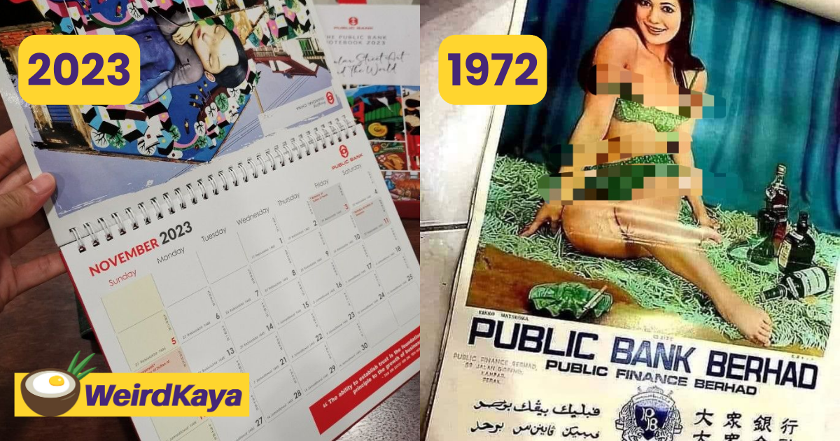 Sexy Public Bank Calendar Resurfaces Online, Leaves Netizens Confused Yet Amused