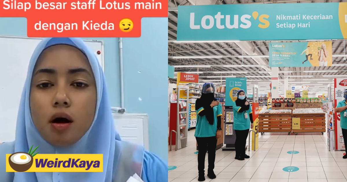 M'sian influencer complains about lotus's staff not carrying her items & netizens aren't having any of it | weirdkaya