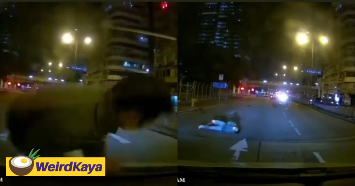 Hk man fakes getting hit by car, rolls on the ground for 2 minutes like a diva | weirdkaya