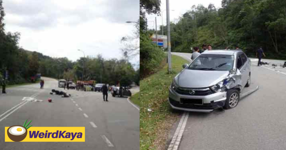 M’sian motorcyclist dies after crashing into car while on his way to genting highlands | weirdkaya