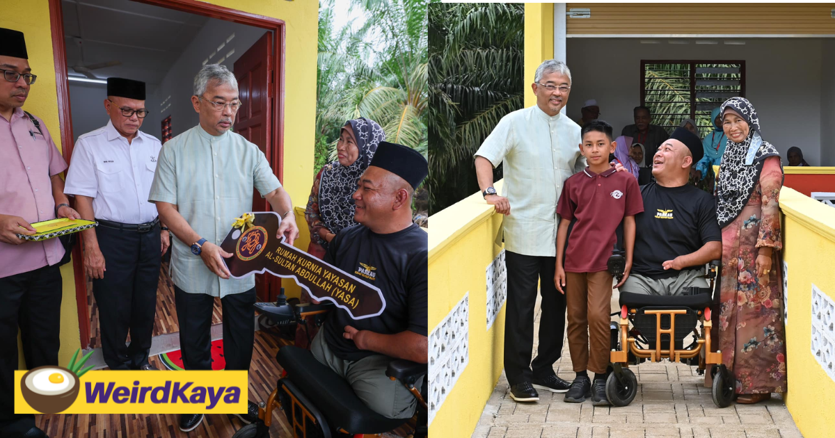 Agong gives house to oku man in pahang as a gift, receives praise online | weirdkaya