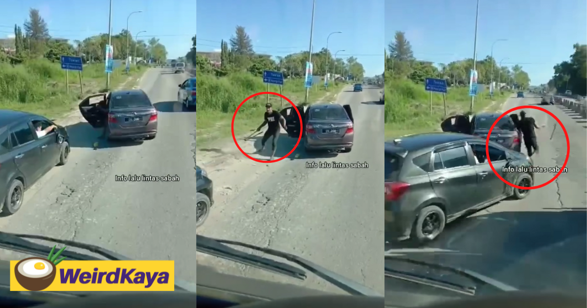 Angry myvi driver rams car into fellow driver after a verbal argument | weirdkaya
