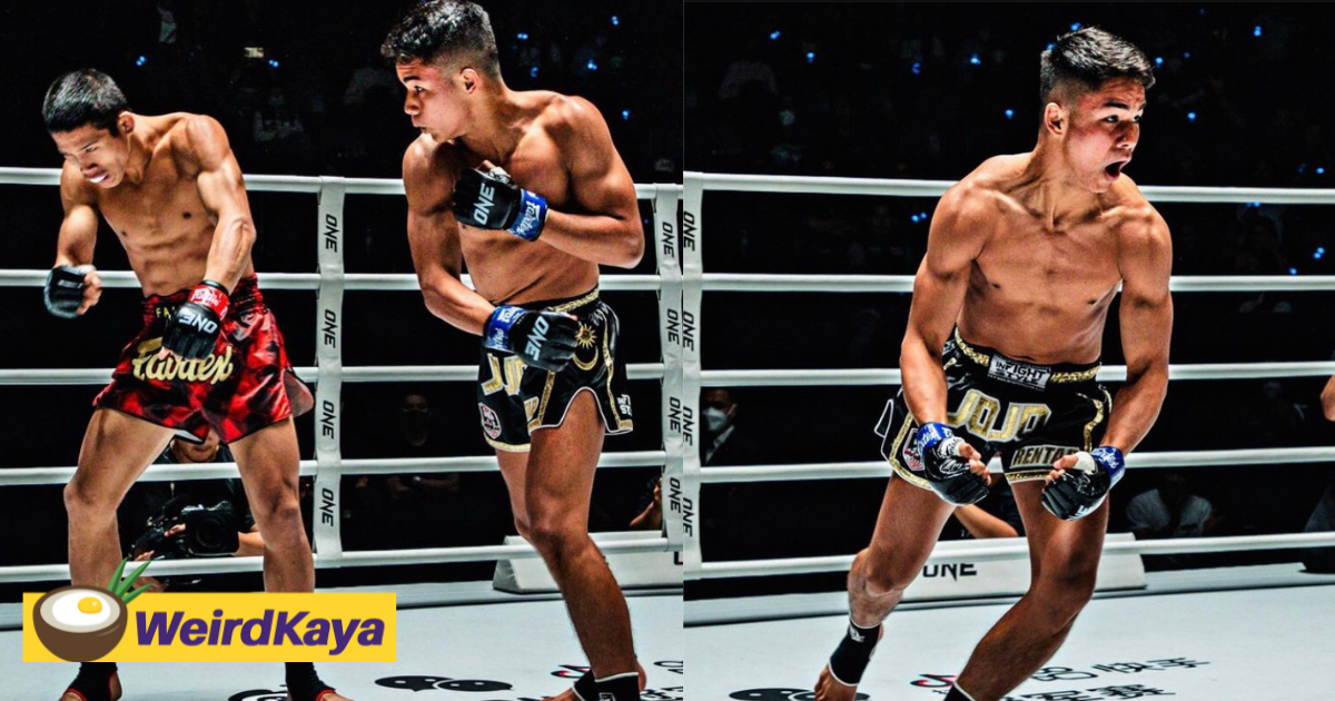 16yo m'sian muay thai competitor kos opponent within 16 seconds & wins one championship debut | weirdkaya