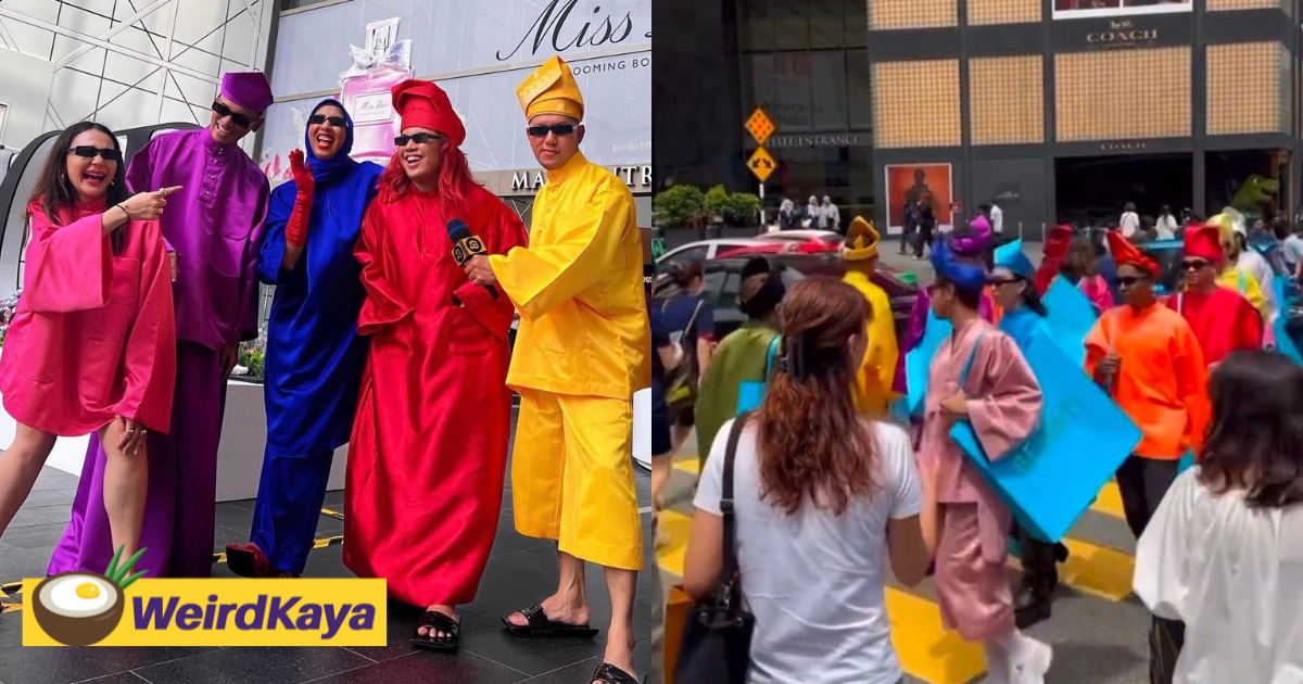 M'sian clothing brand slammed for baju melayu design & blocking traffic at bukit bintang crossroad | weirdkaya