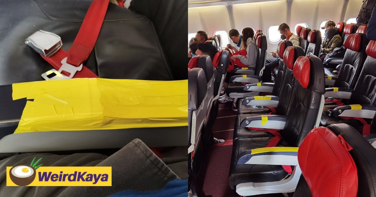 M'sian Disgusted By Taped Armrests During AirAsia Flight From Taipei To KL