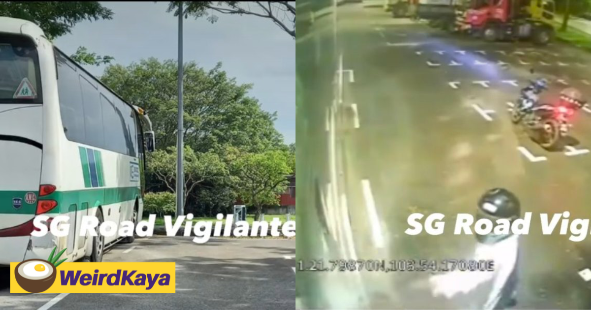 Sg man throws liquid believed to be urine at bus for taking his favorite parking spot | weirdkaya