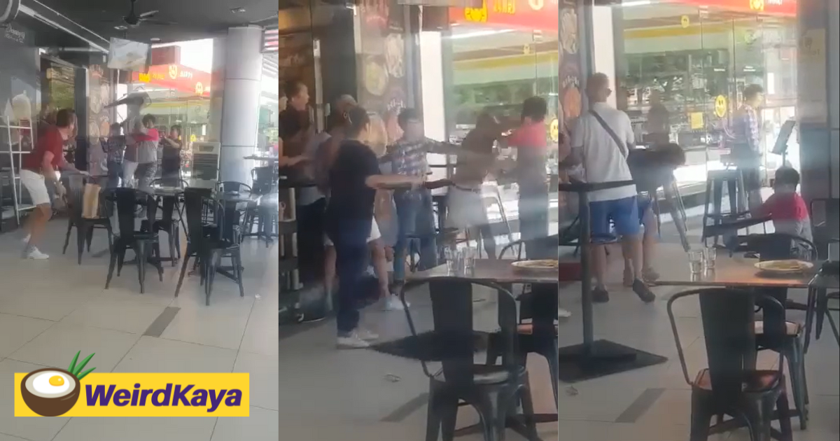 2 men fight with delivery rider who allegedly verbally insulted female staff in penang | weirdkaya